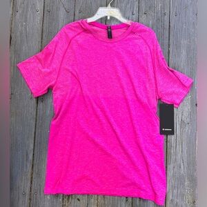 NWT Lululemon Men Pink Clay Purple Highlight Metal Vent Tech SS 2.0 Shirt Top XL